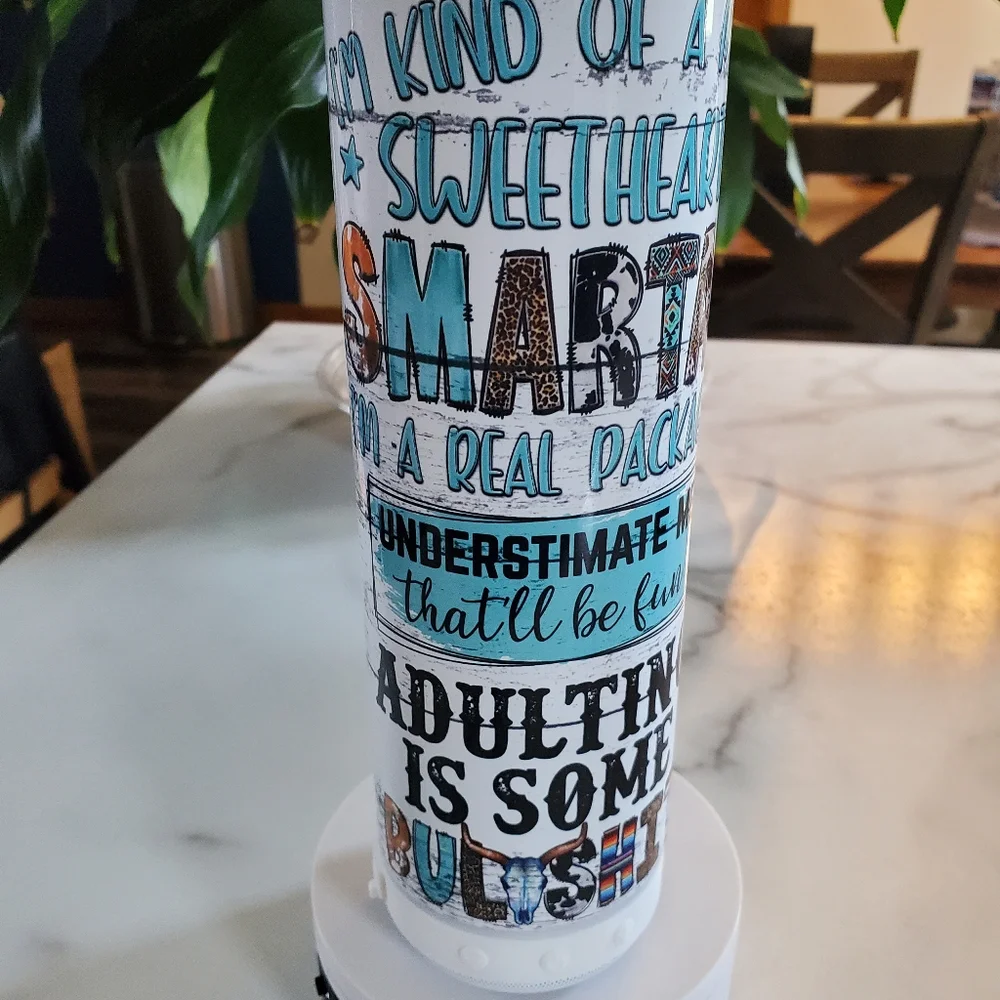 Sarcastic Funny Quotes 20oz Wireless Speaker Tumbler